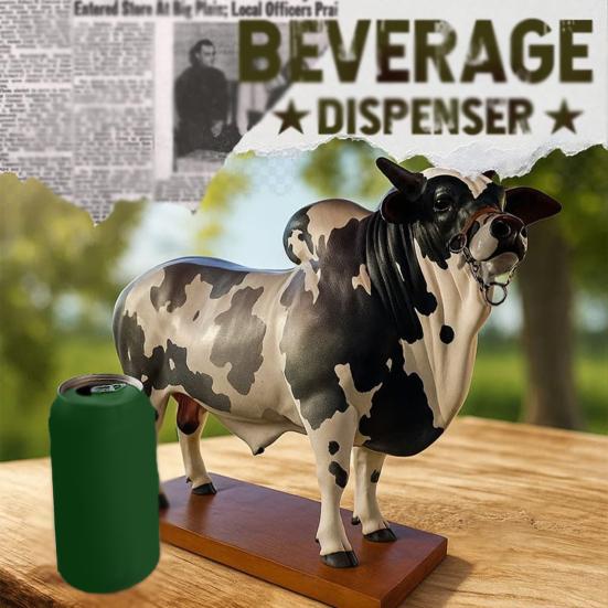 2L Bull Liquor Dispenser Wine Vodka Whiskey Decanter Brazilian Cattle Beverage Container Bottle Decoration Home Kitchen Bar Accessory