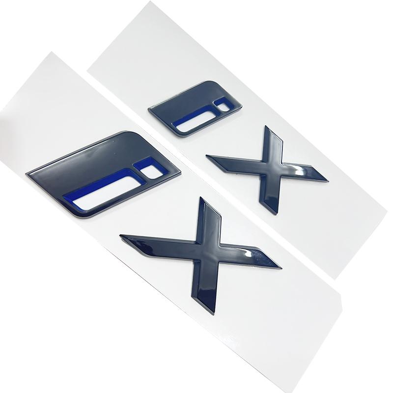 3D Letters Emblem Badge Car Rear Trunk Logo Sticker for BMW iX I3 I4 I7 iX3 iX4 iX7 Glossy Black Accessories