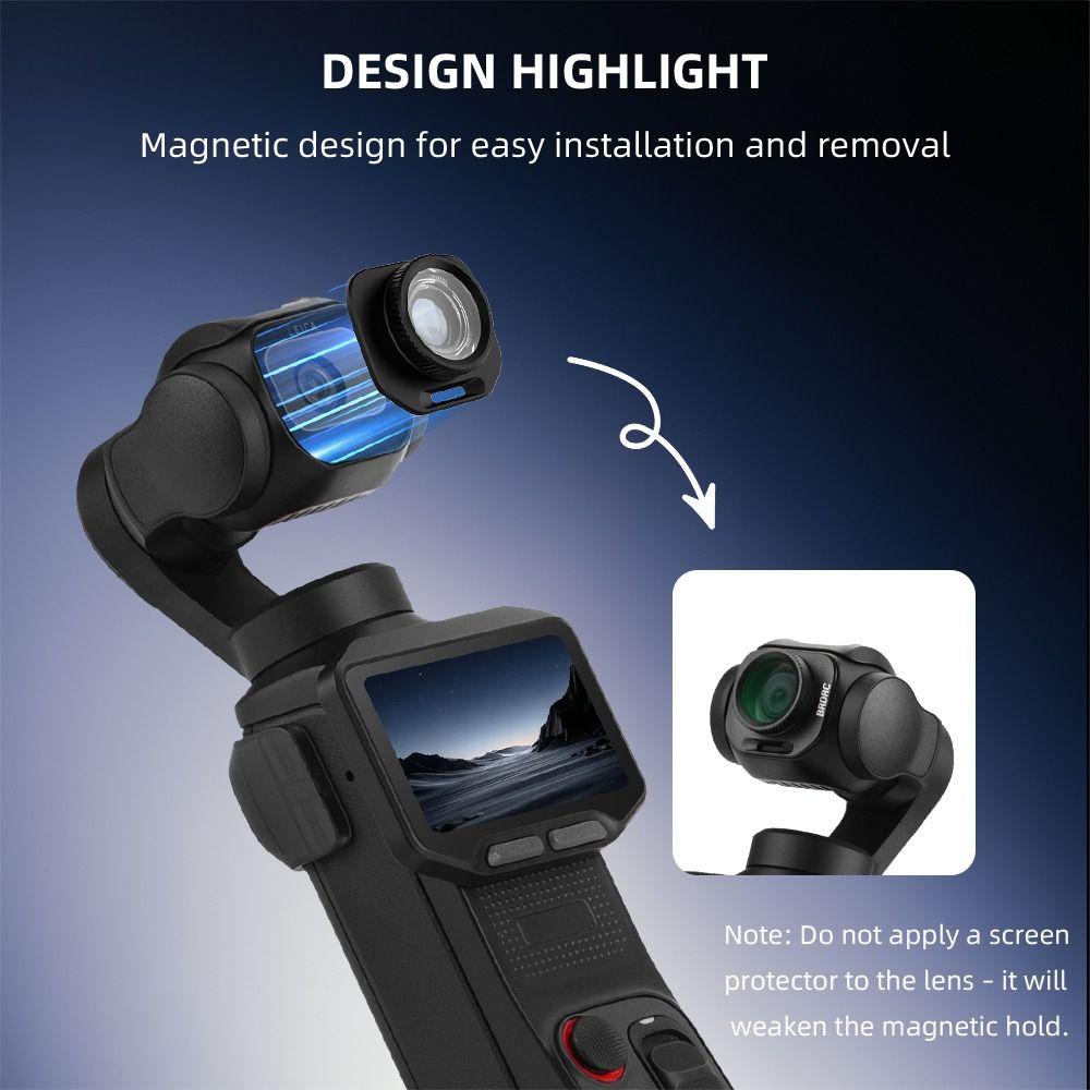 Lente Magnética Gran Angular para Accesorios de Cámara Gimbal Insta360 Luna Pro