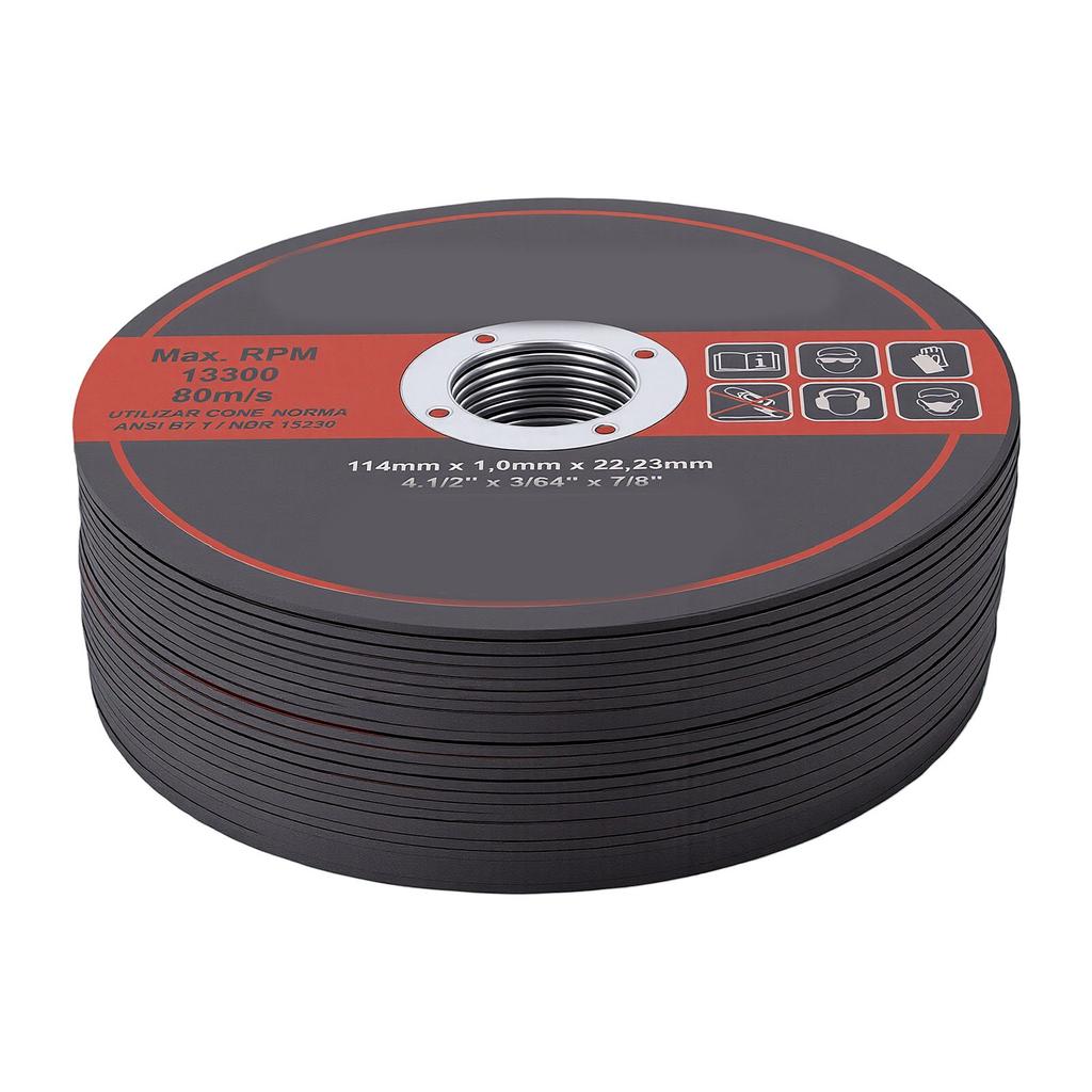 50 Pcs 4 1 2 Inch Cutting Disc 7 8 Inch Arbor 0.045 Inch Thickness Saw Blade for Angle Grinder Metal Panel