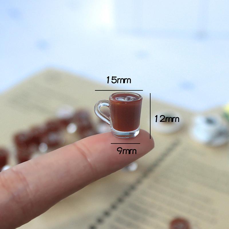 1Pc Dollhouse Miniature Accessories Decoration Mini Coffee Cup Drink Model Toy