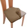 Spandex Jacquard Chair Cushion Cover Dining Room Upholstered Cushion Solid Chair Seat Cover Without Backrest Furniture Protector