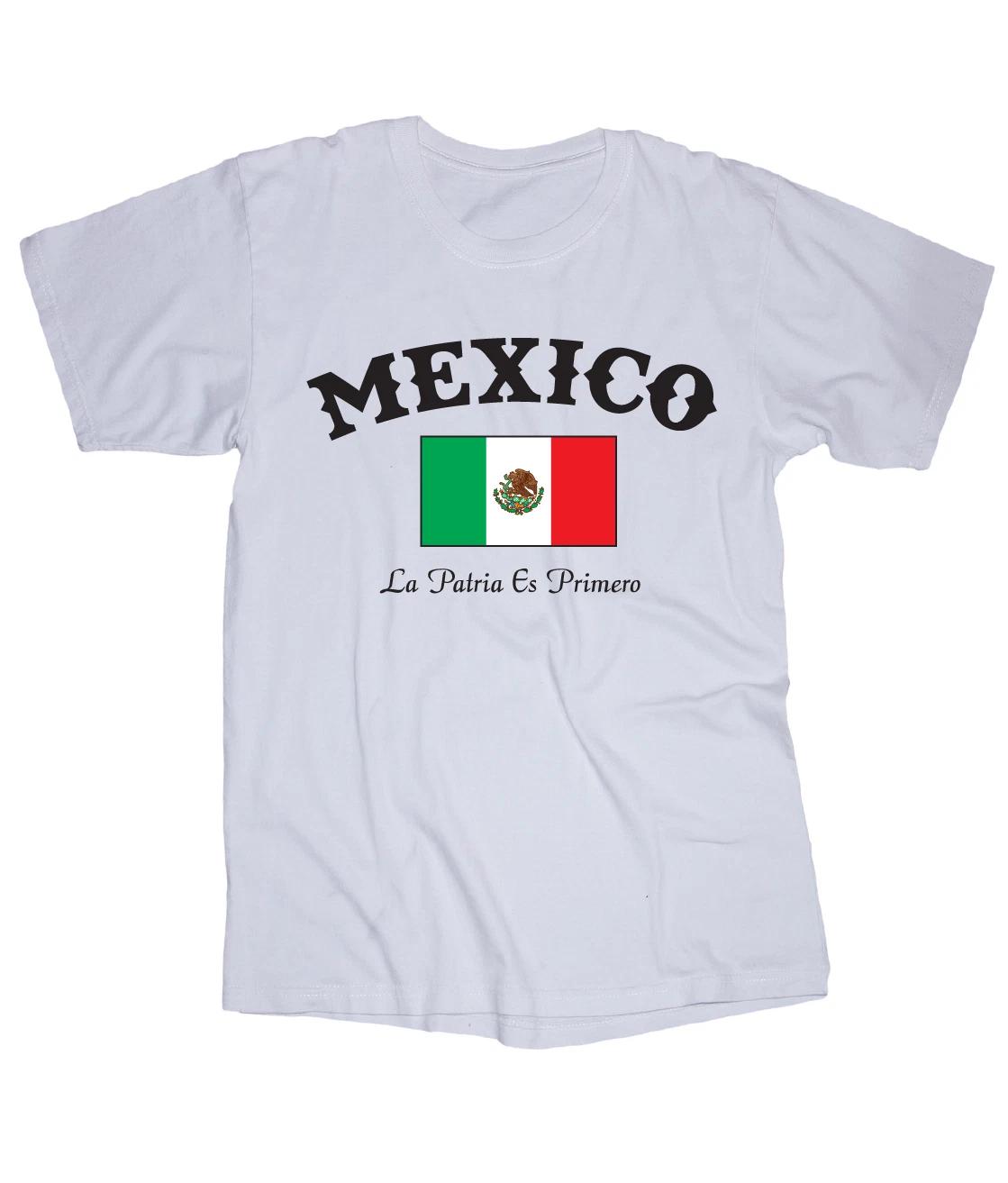 MEXICO Flag white T-shirt 3XL