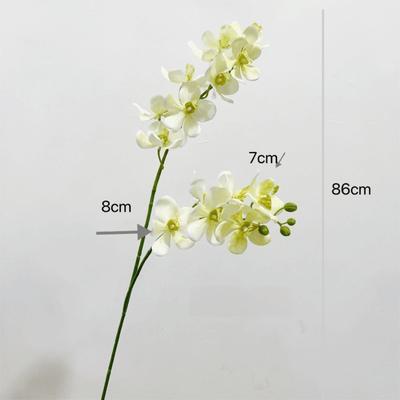 Realistische lange Ast-Kunst-Phalaenopsis 86cm Seiden-Kunstblume Hängende Vanda-Blume Heim-Dekoration