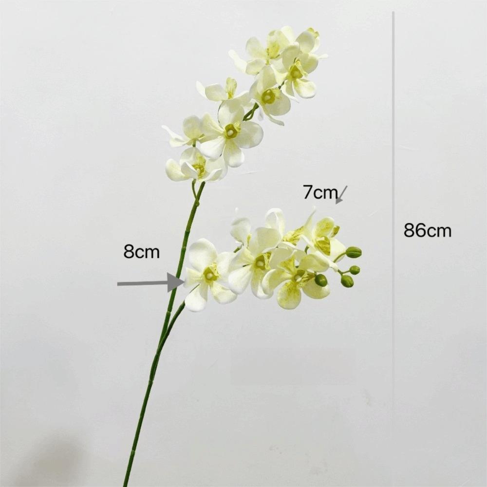 Long Branch Fake Flower Hanging Vanda Flower 3D Artificial Phalaenopsis  Wedding Decoration