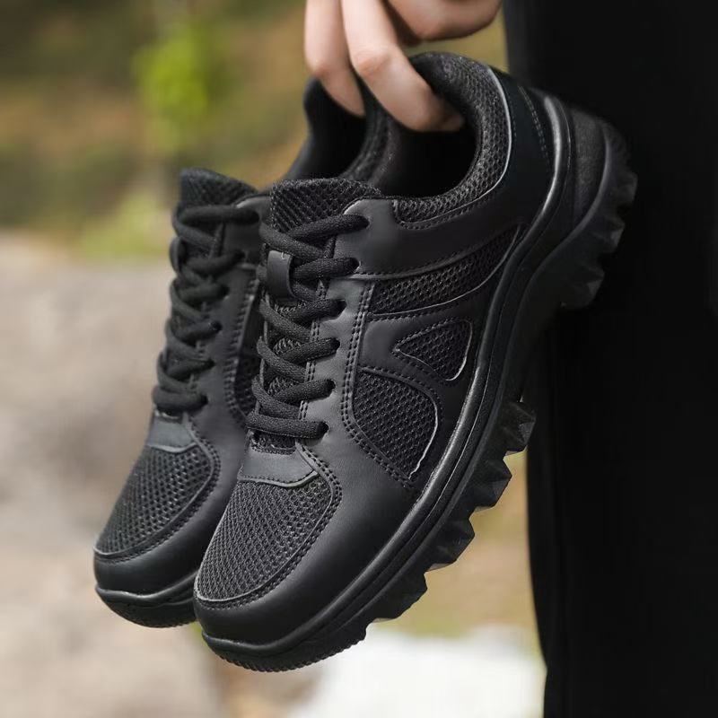 Spring New Fire-fighting Black Training Shoes, Light, Wear-resistant, Comfortable and Breathable Outdoor Simple Low-top Versatile Casual Shoes