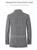 2024 Men's Slim Fit Plaid Jacket Suit - Korean Style, Casual Spring/Autumnwear