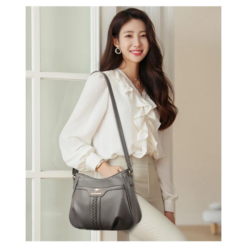 Einfache Retro Damen Schultertasche, Lässige Umhängetasche, Modische Damen Schultertasche, Geeignet für Alltag, Shopping, Pendeln