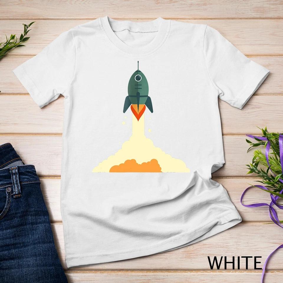Space Rocket Astronaut T-Shirt Astronomy Exploration Unisex T-shirt 8 4XL