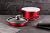 BERLINGER HAUS Metallic Burgundy Line BH-6779 3-piece pot set 24cm