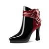 Women Ankle Super High Heels Chelsea Boots Party Trend Shoes 2025 Winter New Bow Dress Shoes Pointed Toe Pumps Mujer Zapatos
