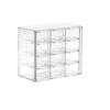 Transparent Jewelry Beads Storage Box with Drawer Compartments for DIY Crafts