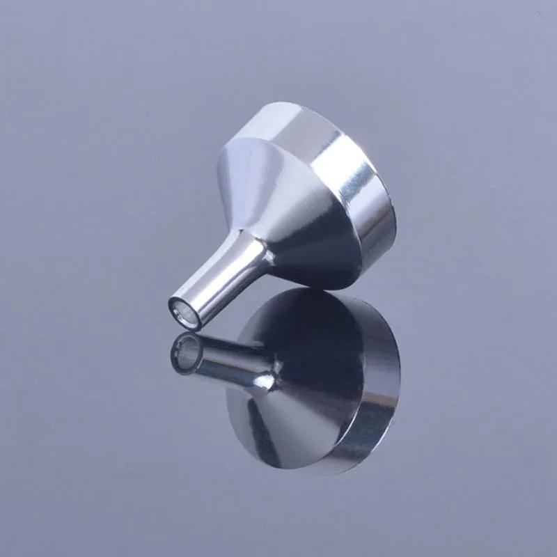 2Pcs Mini Metal Aluminum Funnel Kitchen Oil Liquid Funnel with Detachable Filter Wide Mouth Funnel for Canning Kitchen Tools
