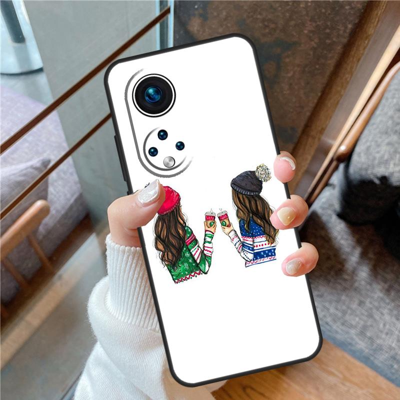 Best Friends BFF Matching For Honor Magic 8 Pro 5 6 7 Lite Case Cover For Honor 90 70 50 400 200 X8a X8b X9a X9b X9c