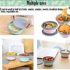 3 PCS/Set Camping Bowl Foldable Silicone Collapsible Bowl Lunch Box Salad Bowl Lid Expandable Food Storage Container Bento Box