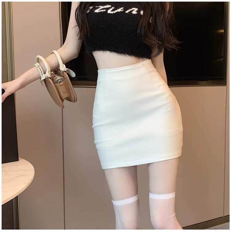 High Waist Slim Women's Summer Mini Skirt - Large Size, Anti-Exposure, Lightweight, Tight, and Ultra-Short.