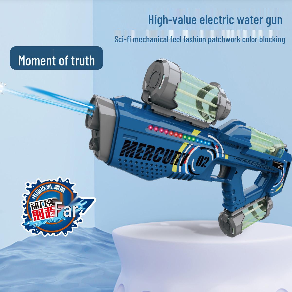 

Mercury M2 Colorful Lights High-Capacity Rapid-Fire Summer Water Gun for Kids