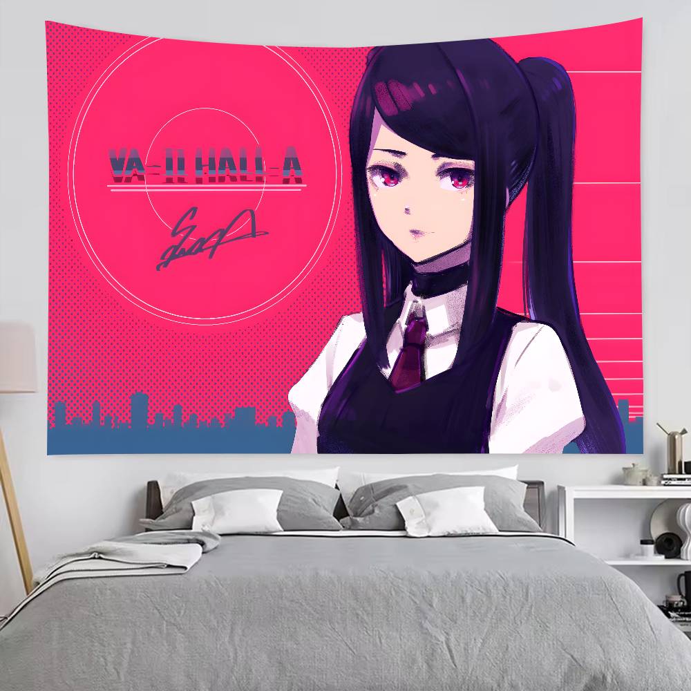 Hot Cool Game Va-11 Hall-A Tapestry Decoration Bedroom Dormitory Background Cloth Holiday Home Party Living Room Club Tapestry