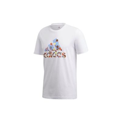 Pixel Pattern Logo Short Sleeve T-Shirt Men Tops White FN1746