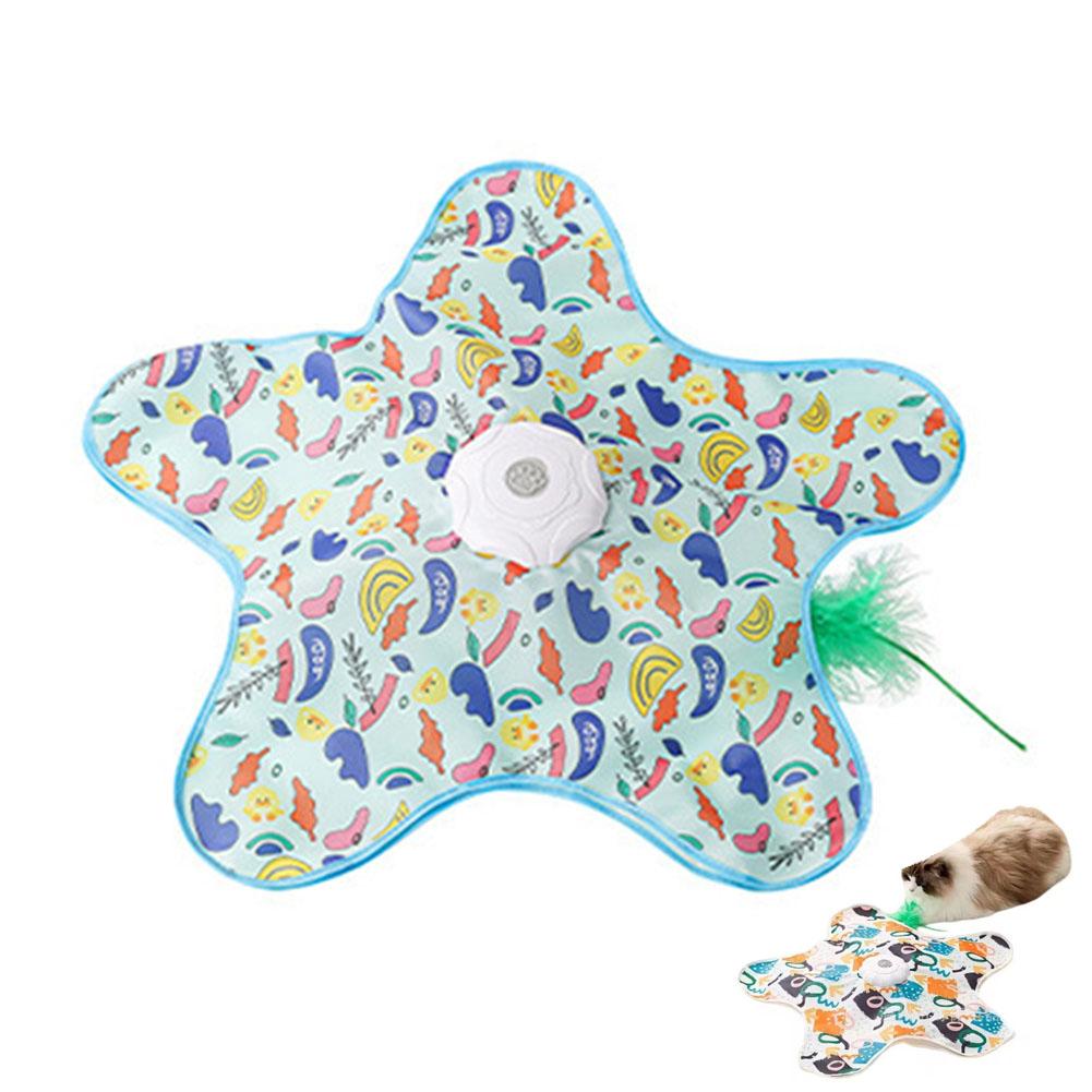 

Interactive Cat Toys, Automatic Fun Hide and Seek Cat capture Toy,Training Cats to Move Flexibly Built-in Simulated Feathers