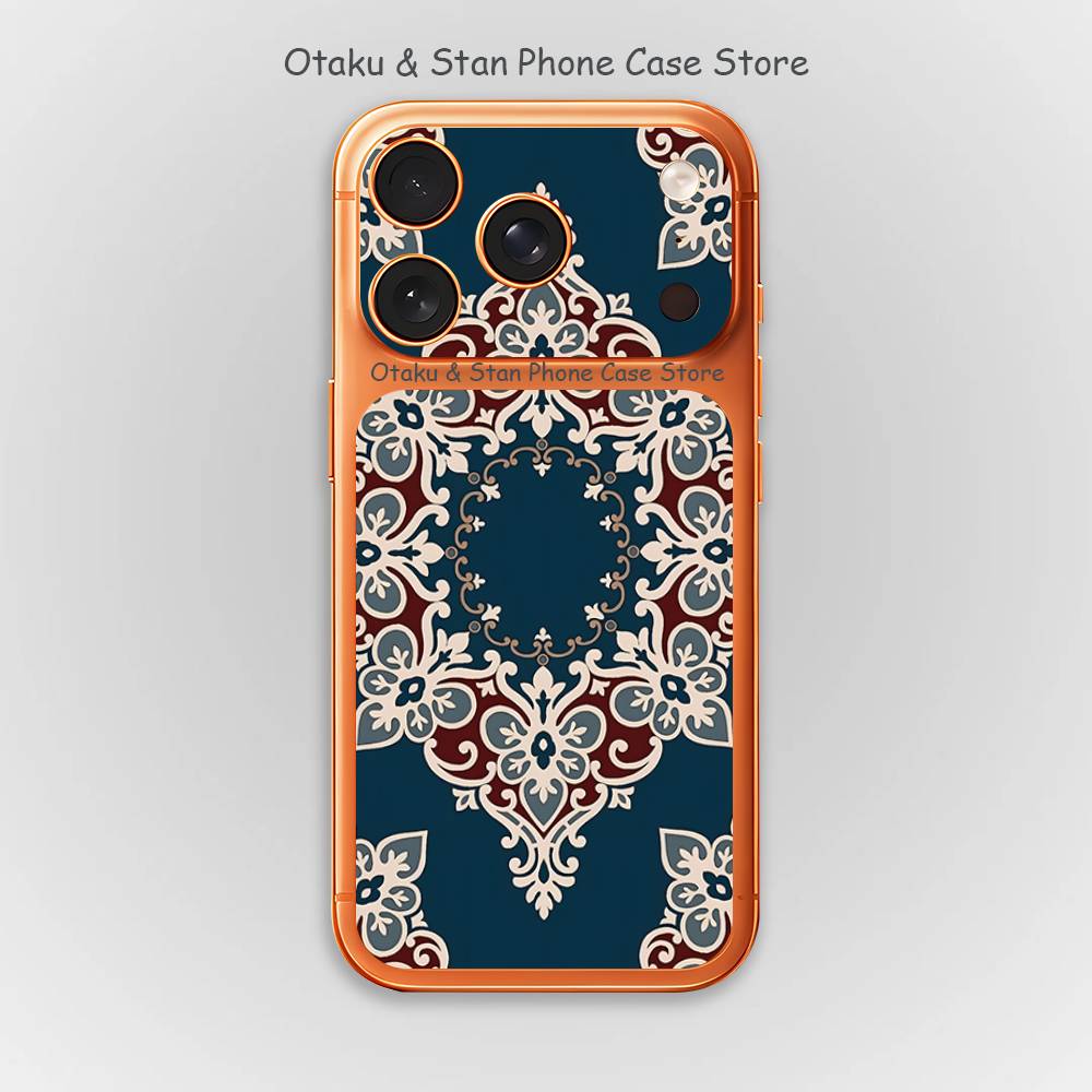 

Art Iznik Tile Patterns Screen protector for iPhone 17 Pro Max and 17 Pro HD camera lens protection iPhone17pro