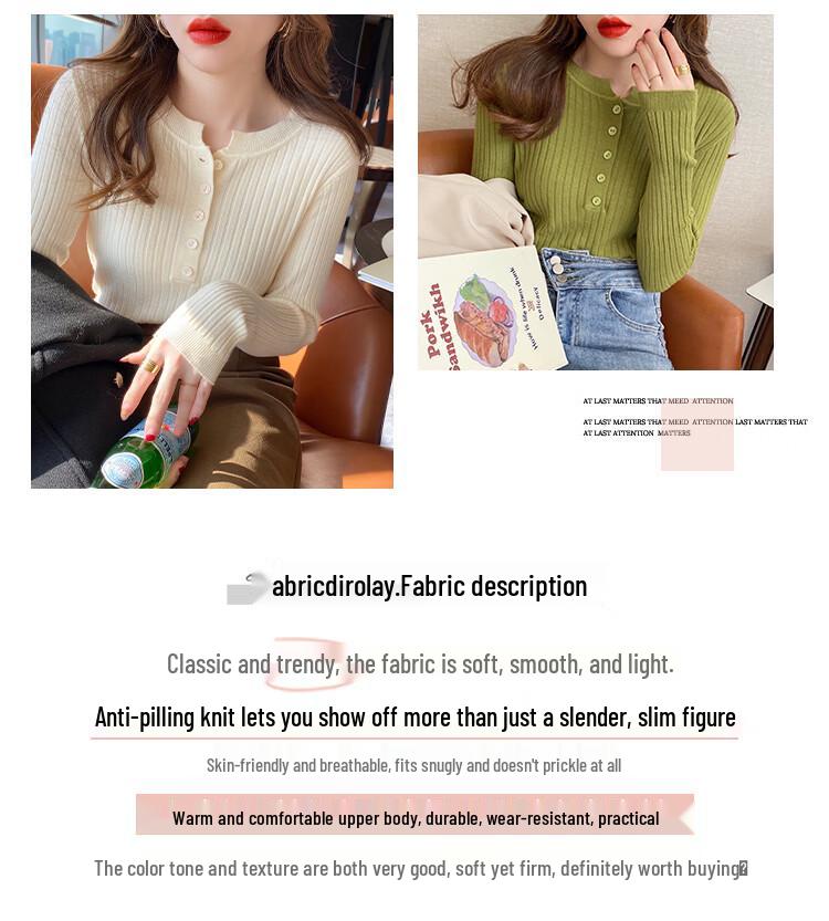 Tucano Women's Solid Color Crewneck Knitted Pullover Sweater