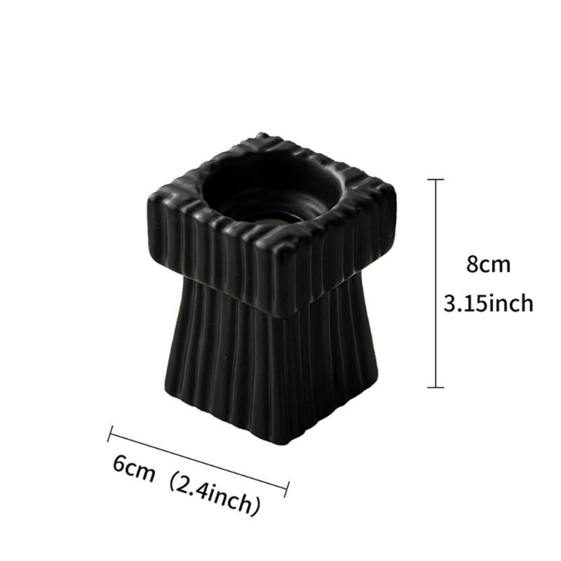 Fashion Candle Holder Solid Square Tealight Candlestick for Wedding Home Decor Hotel Supplies