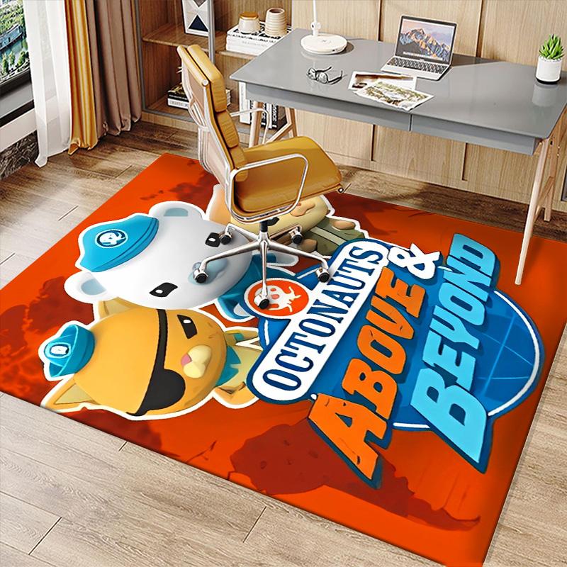 The Octonauts4 Printed Absorbent Washable Carpet, Non-Slip Bathroom Mats, Kitchen Rugs, Yoga Mat,Living Room Entrance, Camping Picnic Rugs