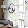 Penguin Cartoon Tulle Sheer Window Curtains For Living Room The Bedroom Modern Chiffon Voile Organza Curtains Decor Drapes