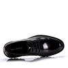 Men's British Style Patent Leather Derby Shoes - Formal Lace-up with Thick Sole & Round Toe