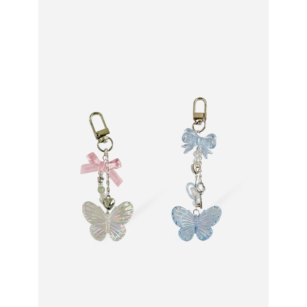 Elegantní stolní šperk motýlek klíčenka 2 barvy doplněk na telefon přívěsek na klíče přívěsek na tašku