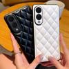 Three-dimensional Puff Check Small Fragrance Style Leather Case For Samsung S25 Edge S25 Ultra Galaxy S24 + Cover