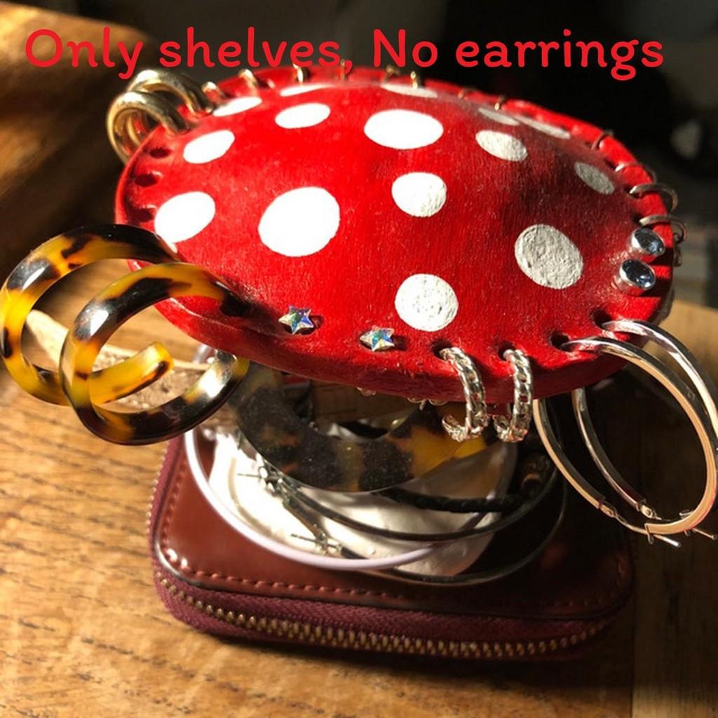 

And Red Vibrant Pink Mushroom Earring Holder Unique Desktop Ornament For Accessories Ear красный