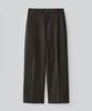 FABREGAT Rich Wool Blend Wide Slacks (Khaki Brown)