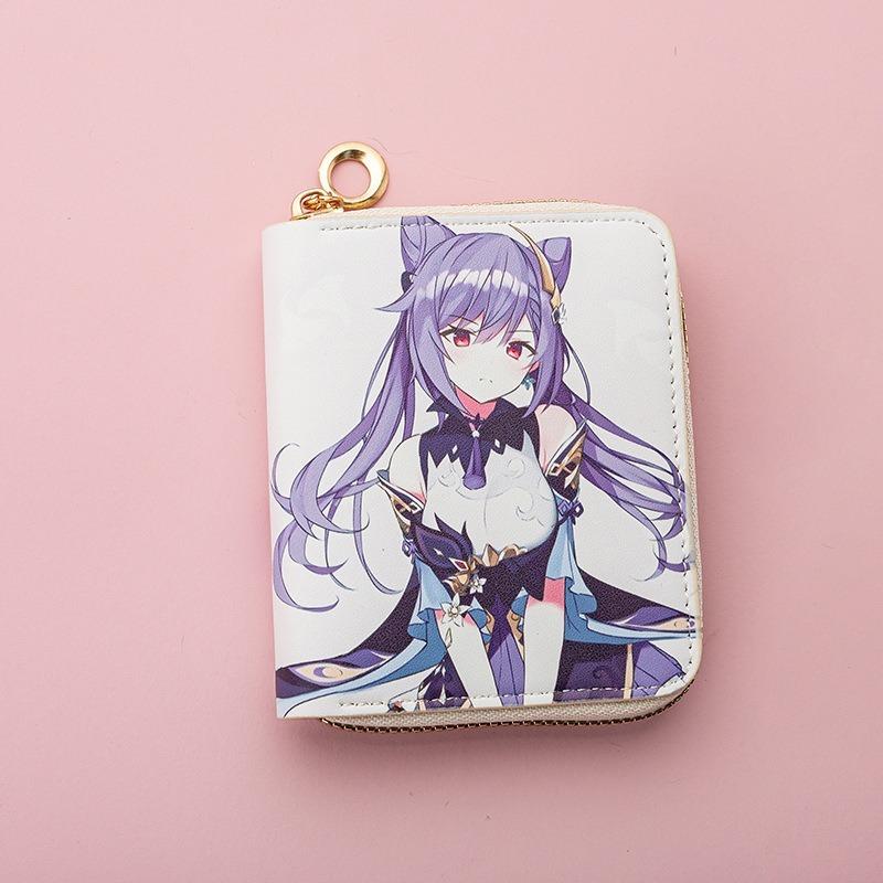 Anime Short Wallet Teen Fashion Simple Change Bag Card Bag Wallet