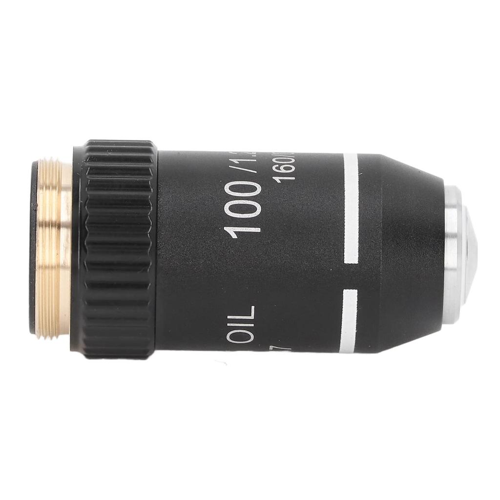 High-Power 20.2mm 100x High-Transmittance Microscope Objective Lens for Industrial, Research, and Education