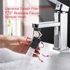 Kranlufter 720 grader rotasjon Universal sprutsikker svingbar Vannbesparende kran Vannbesparende bad