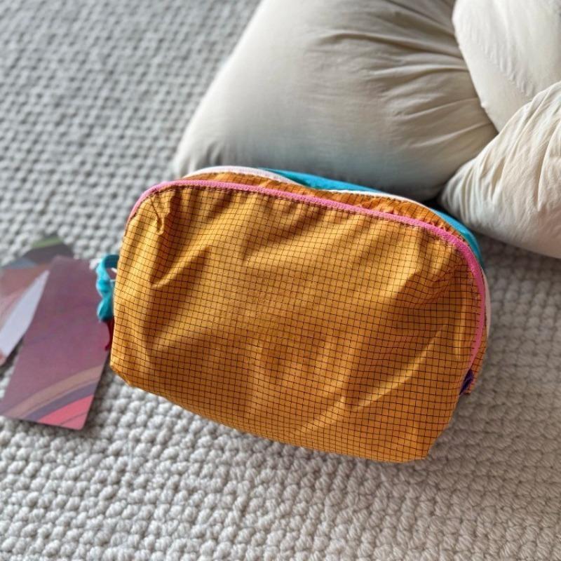 Large Capacity Waterproof Dopamine Color Travel Toiletry Cosmetic Crossbody Bag