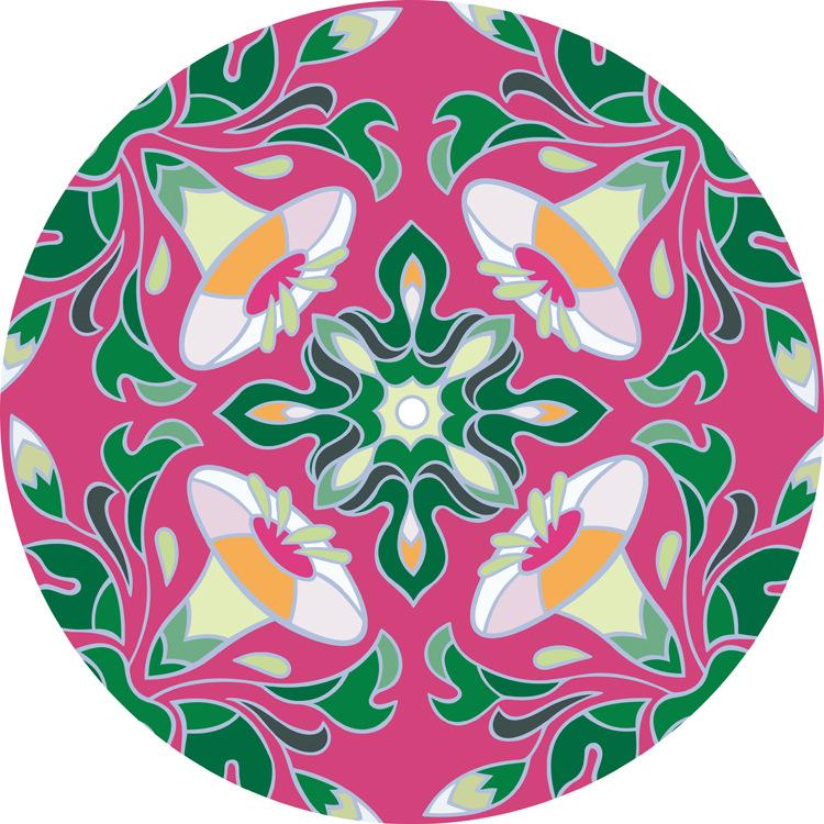 Round Retro Ethnic Style Carpet Living Room Coffee Table Bedroom Computer Chair Hanging Basket Non-slip Floor Mat