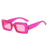Square Jelly Sunglasses Trendy Concave Shape Photo Square Sunglasses