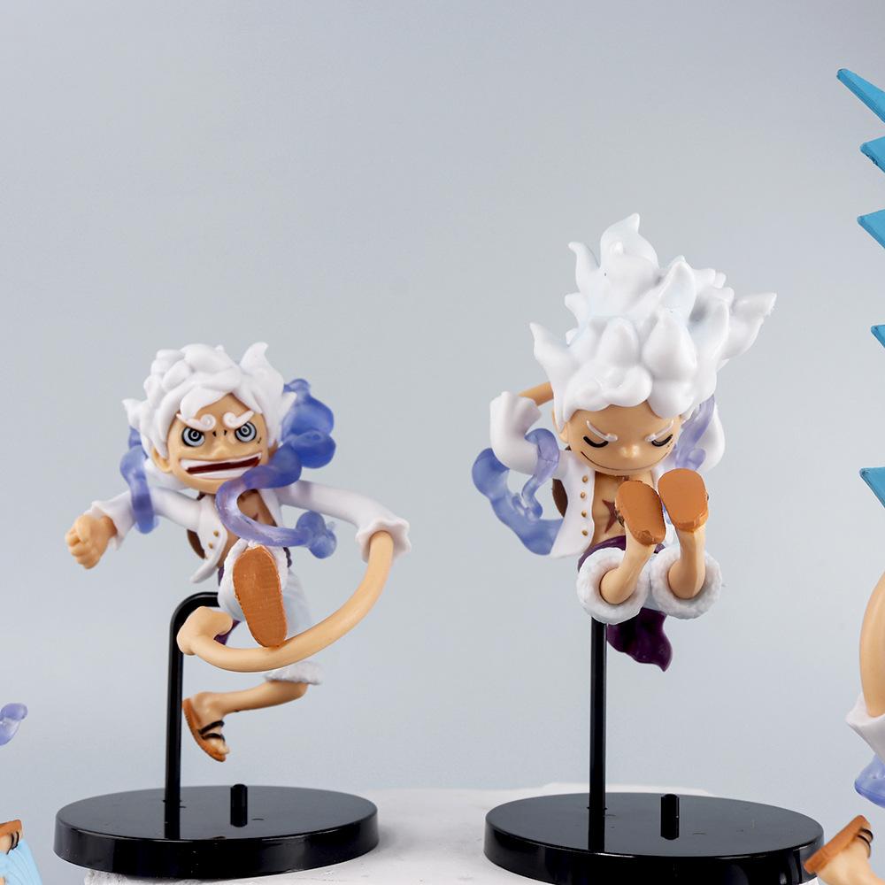 One Piece Monkey D Luffy Action 5 Pcs Figure Table Decoration Boy Gifts Doll