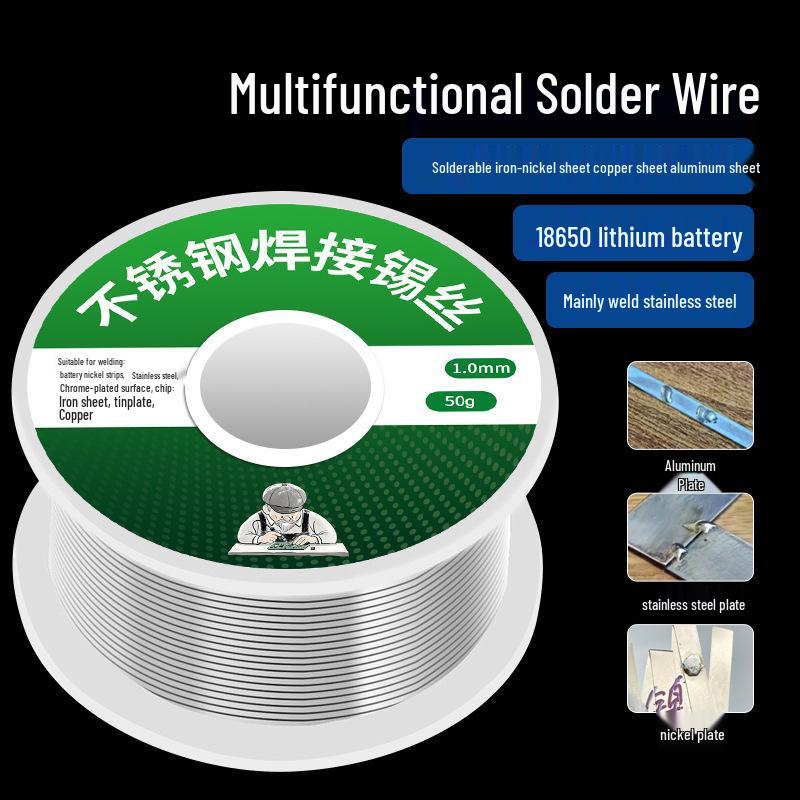 Rosin-Core Stainless Steel Solder Wire with Electric-Free Household Soldering Iron