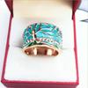 Creative New Resin Tree Flower Accessory, Retro Ring, Popular Women's In Europe and America