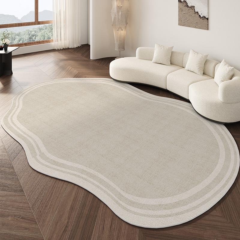 Wabi-sabi Style Living Room Decoration Carpet Home Washable Plush Shaped Rug Minimalist Rugs for Bedroom Fluffy Soft Bedside Mat