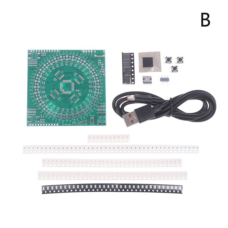 Lqfp64 Soldering Diy Kit 5V Running Light Smd Soldering Practice Board Kit Type-C Interface For Soldering Instruction