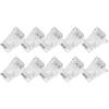 10pcs / Set Transparent Nail Tips Clips   Quick Building Mold Clips Nail Gel Accessories