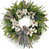 Artificial Flower Wreath Easter Valentines Day Decor Hotel Restaurant Door Hanging Decoration