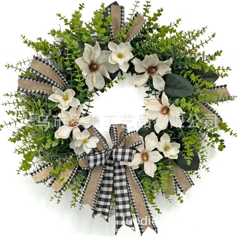 Artificial Flower Wreath Easter Valentines Day Decor Hotel Restaurant Door Hanging Decoration
