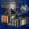 Solar Portable Light Outdoor Emergency External Strong Light Charging L Flashlight USB Dual Light Source Camping Exploration