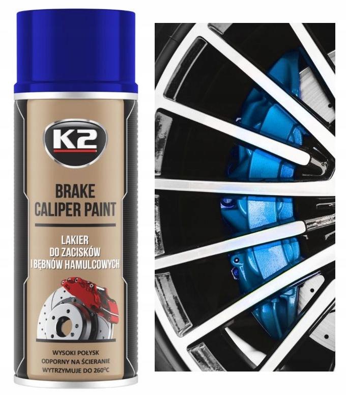 Barva na brzdové třmeny K2 400ml Modrá